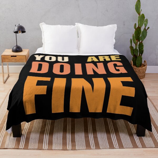 Item preview, You Are Doing Fine – Uplifting Message Design, Unique designed and sold by villacreativa.