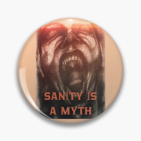 Item preview, Sanity Is a Myth – Chaotic Screaming Man Abstract Art designed and sold by Anomaly Effect.