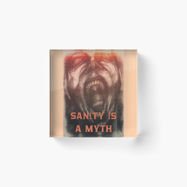 Item preview, Sanity Is a Myth – Chaotic Screaming Man Abstract Art designed and sold by Anomaly Effect.