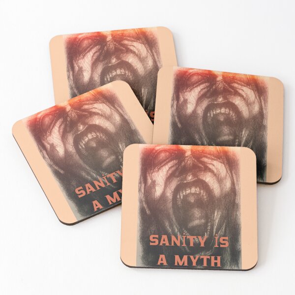 Item preview, Sanity Is a Myth – Chaotic Screaming Man Abstract Art designed and sold by Anomaly Effect.