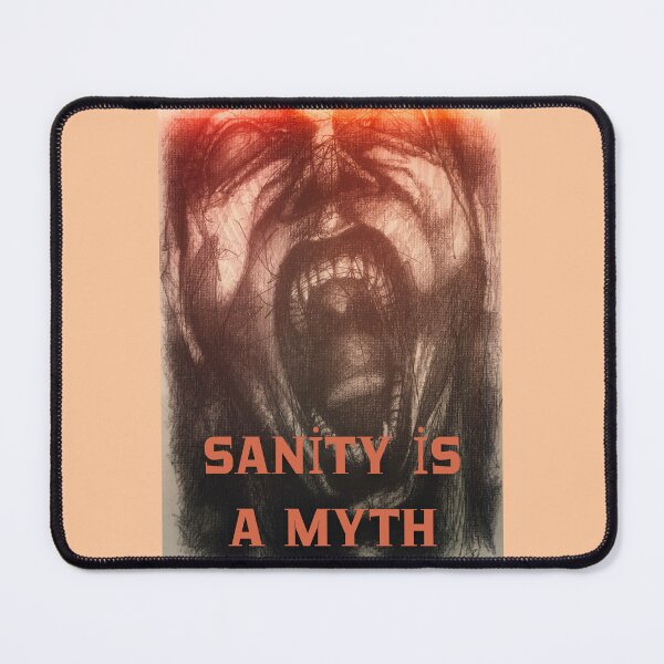 Item preview, Sanity Is a Myth – Chaotic Screaming Man Abstract Art designed and sold by Anomaly Effect.