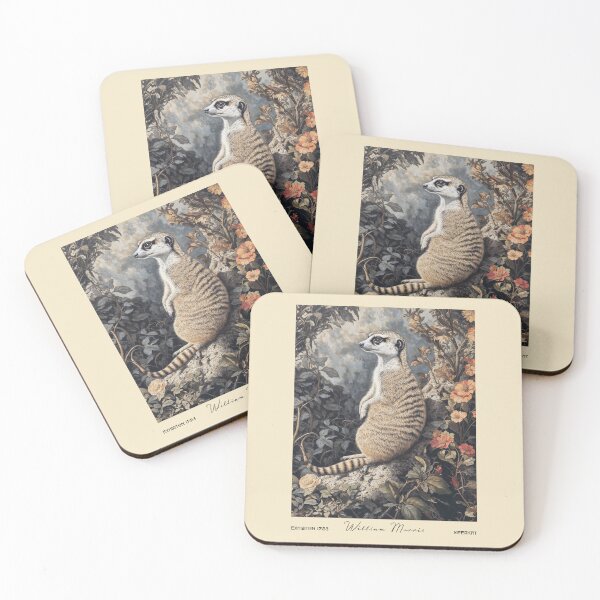 Item preview, William Morris Meerkat Botanical Artwork designed and sold by MidCenturyStore.