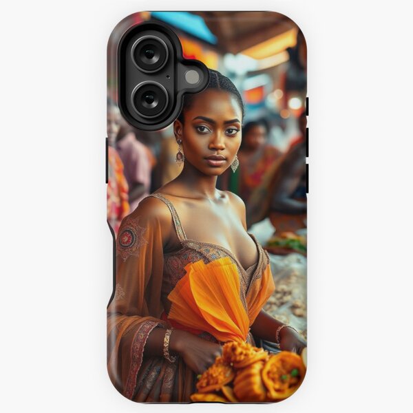 Vista previa del artículo con la obra «Mercado callejero africano 2», diseñado y vendido por GlobalRecipeVlt.