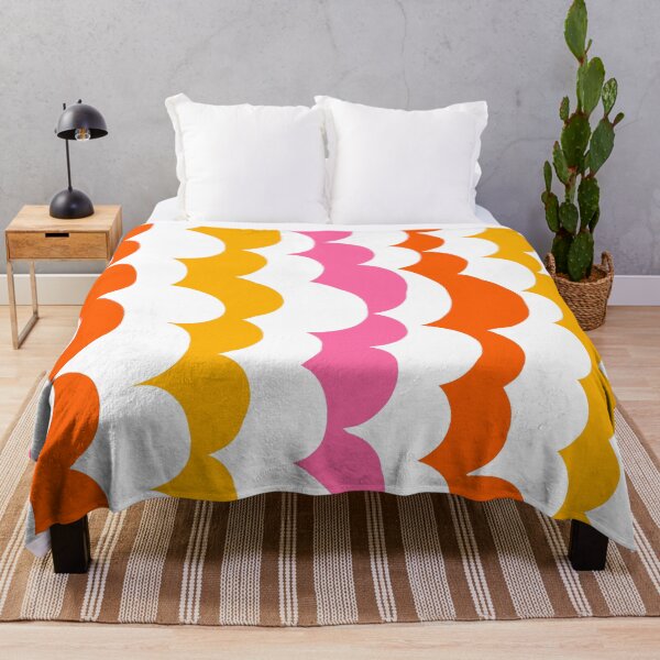 Item preview, Vivid Bubbly Summer Pattern in White, Pink, Orange and Yellow designed and sold by Deutschic.