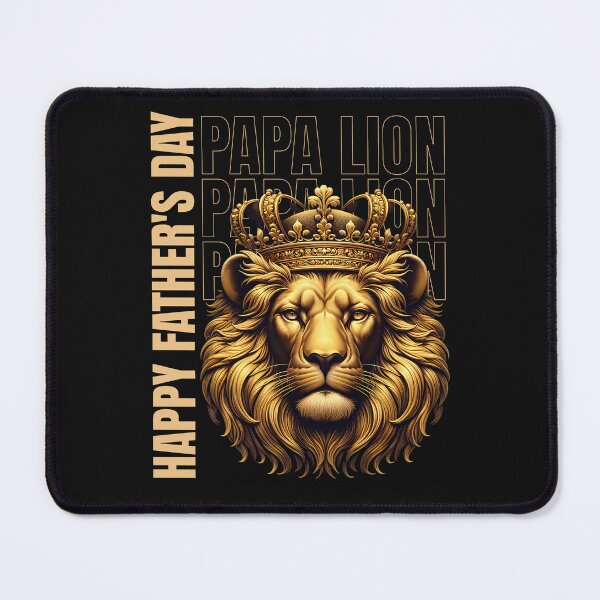 Item preview, Happy Fathers Day Papa Lion Dad designed and sold by MTJ-Mushrooms.