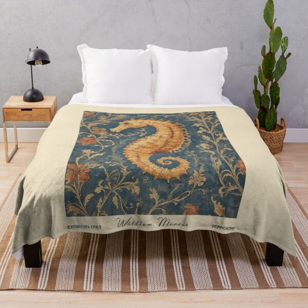 Item preview, William Morris Seahorse Botanical designed and sold by MidCenturyStore.