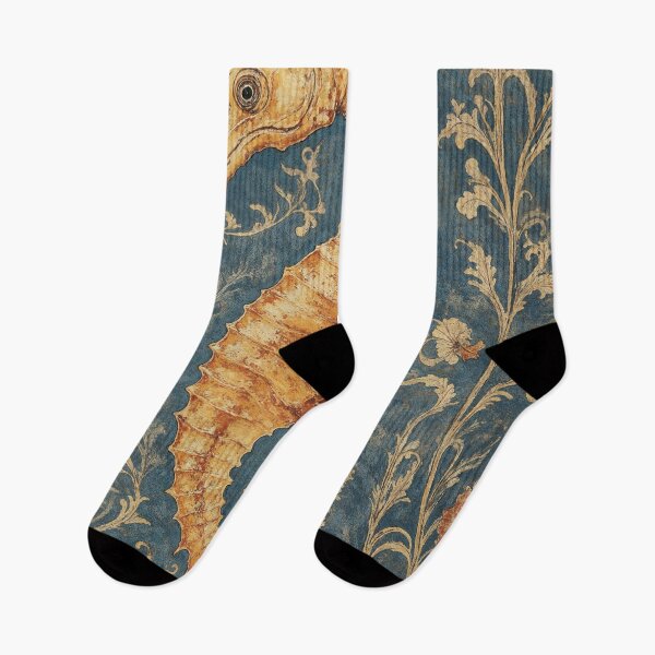 Item preview, William Morris Seahorse Botanical  designed and sold by MidCenturyStore.