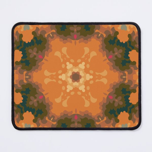 Item preview, Retro Mandala Orange and Yellow designed and sold by WormholeOrbital.