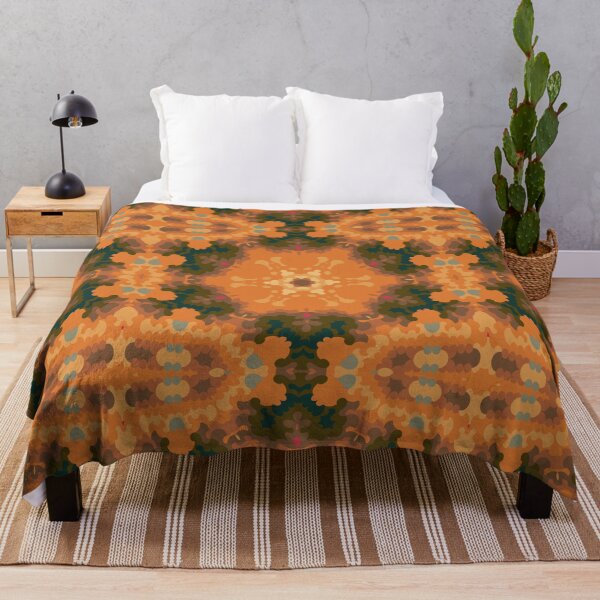 Item preview, Retro Mandala Orange and Yellow designed and sold by WormholeOrbital.