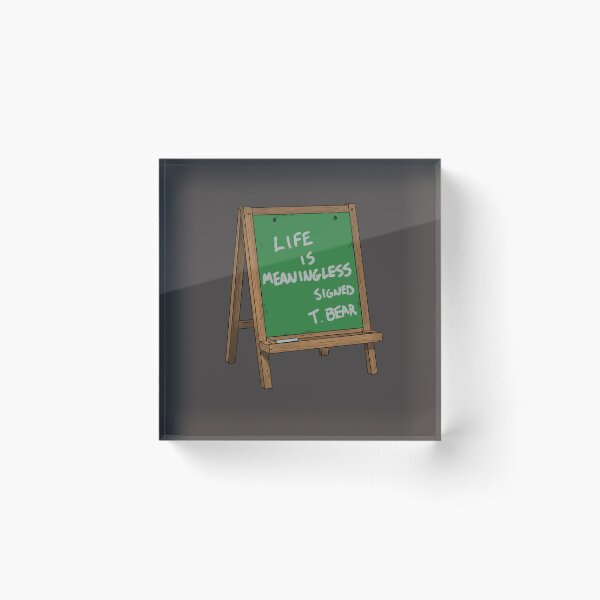 Item preview, Life is meaningless designed and sold by BurntHamDesign.