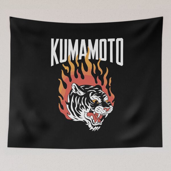 Item preview, Vintage Kumamoto, Japan T-Shirt – Bold Tiger Tattoo Design designed and sold by paulo silveira.