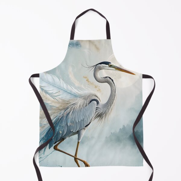 Item preview, Ethereal Heron Fantasy Art – Lunar Spirit of Still Waters designed and sold by LaLi-Designs.