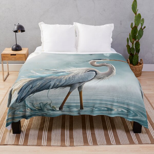 Item preview, Ethereal Heron Fantasy Art – Lunar Spirit of Still Waters designed and sold by LaLi-Designs.