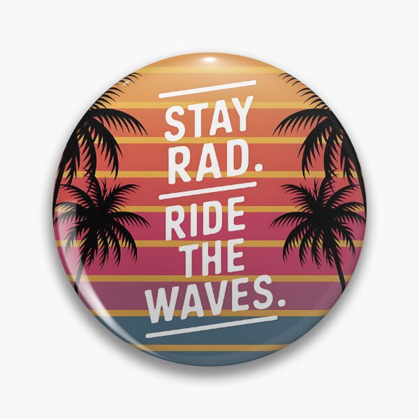 Item preview, “Stay Rad, Ride the Waves” T-shirt designed and sold by Indoni.