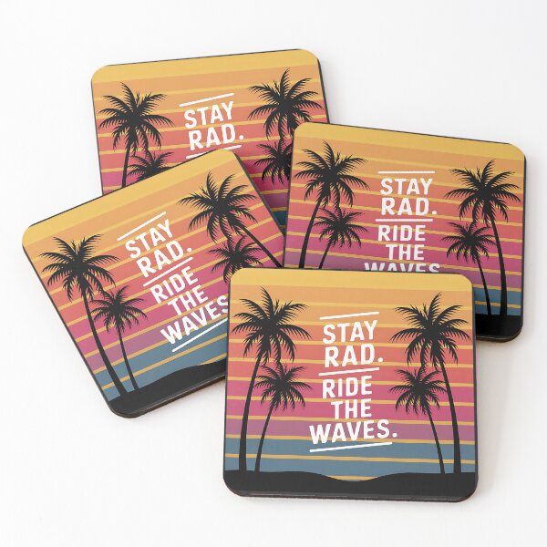 Item preview, “Stay Rad, Ride the Waves” T-shirt designed and sold by Indoni.