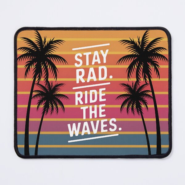Item preview, “Stay Rad, Ride the Waves” T-shirt designed and sold by Indoni.