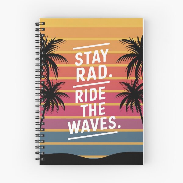 Item preview, “Stay Rad, Ride the Waves” T-shirt designed and sold by Indoni.