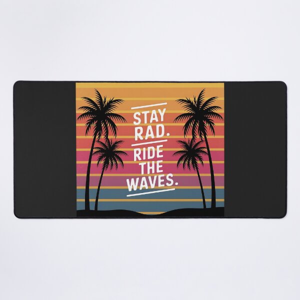 Item preview, “Stay Rad, Ride the Waves” T-shirt designed and sold by Indoni.