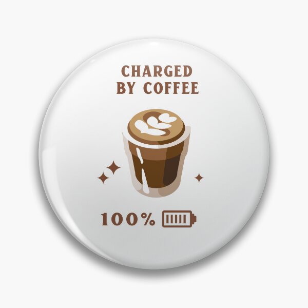 Item preview, Charged by Coffee - 100% full charge  designed and sold by JoeVee-Int.