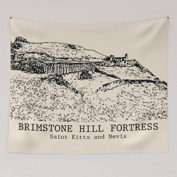 Item preview, Brimstone Hill Fortress - Saint Kitts and Nevis designed and sold by Lakeric Cityscapes.