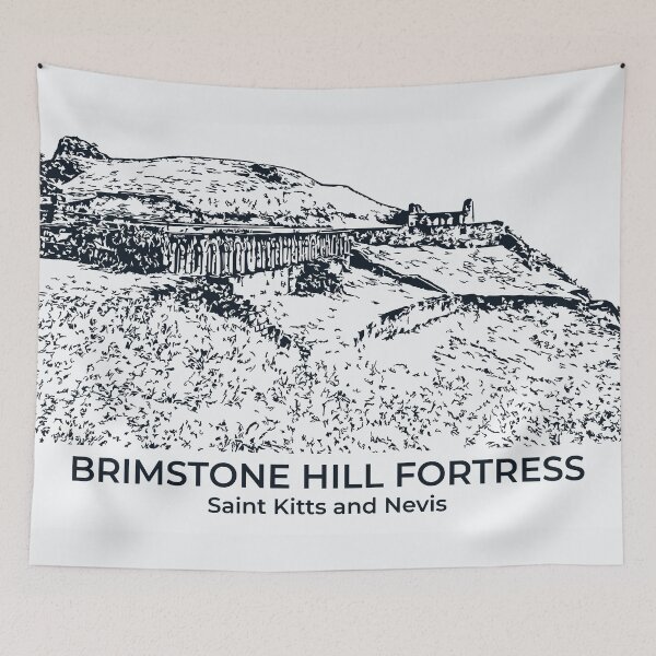 Item preview, Brimstone Hill Fortress - Saint Kitts and Nevi designed and sold by Lakeric Cityscapes.