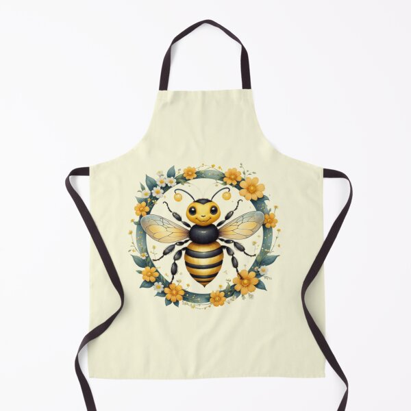 Item preview, Flowers with Bee Artwork designed and sold by Planetporridge.