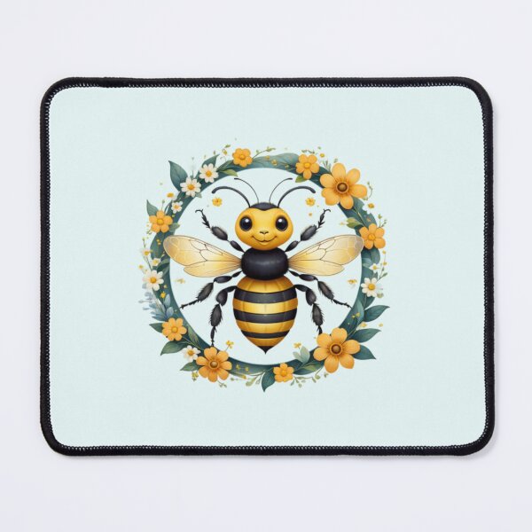 Item preview, Flowers and Bee Artwork designed and sold by Planetporridge.