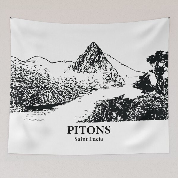 Item preview, Pitons - Saint Lucia designed and sold by Lakeric Cityscapes.