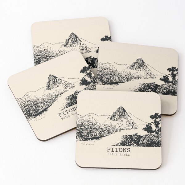 Item preview, Pitons - Saint Lucia designed and sold by Lakeric Cityscapes.