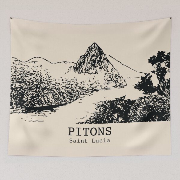Item preview, Pitons - Saint Lucia designed and sold by Lakeric Cityscapes.