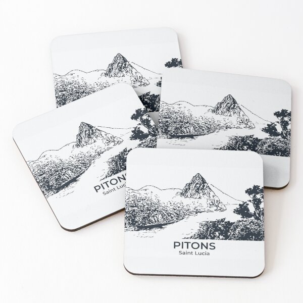 Item preview, Pitons - Saint Lucia designed and sold by Lakeric Cityscapes.