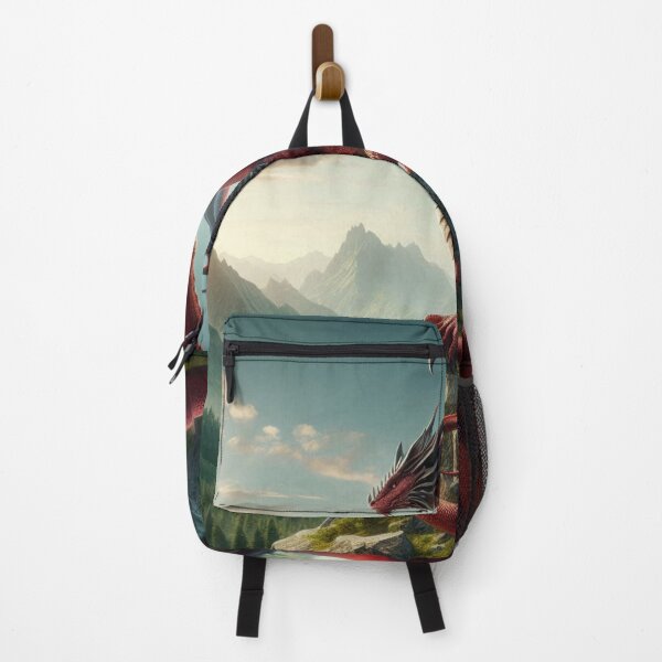 Item preview, Medieval Red Dragon in Mountains designed and sold by kharatsuchita.