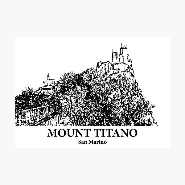 Item preview, Mount Titano - San Marino designed and sold by Lakeric.