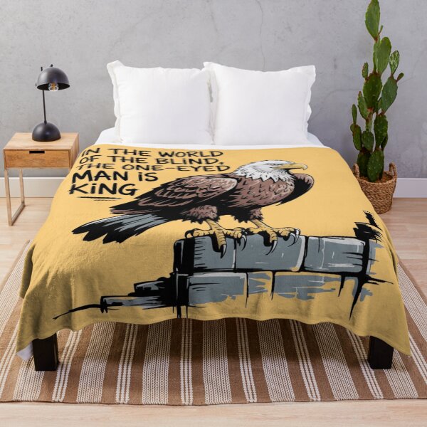Item preview, Banksy Style Eagle - In the world of the blind the one-eyed man is king designed and sold by 123ks.