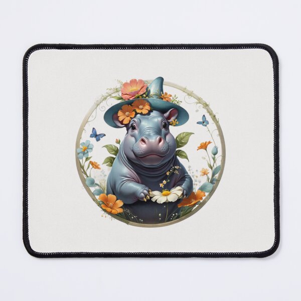 Item preview, Flowers with Hippo Art designed and sold by Planetporridge.