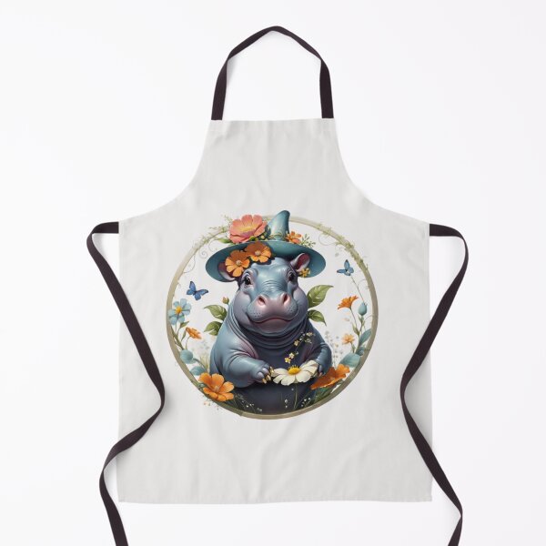 Item preview, Flowers with Hippo Art designed and sold by Planetporridge.