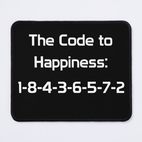 Item preview, The Code to Happiness V8 Engine Firing Order designed and sold by UniqueGearCo.