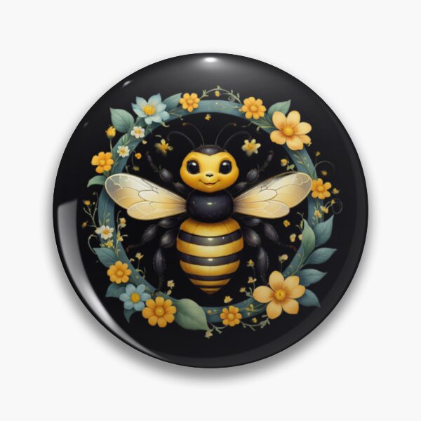 Artikelvorschau, Blume mit Bienenkunst entworfen und verkauft von Planetporridge.