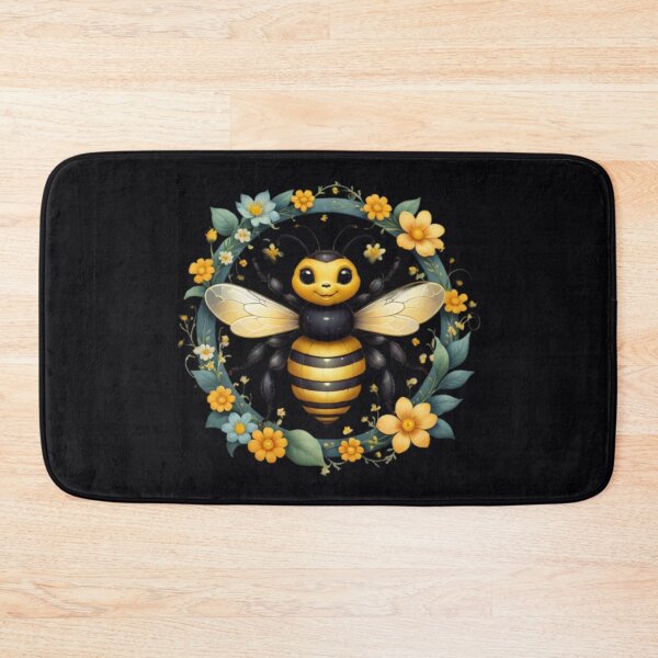 Item preview, Flower with Bee Art designed and sold by Planetporridge.