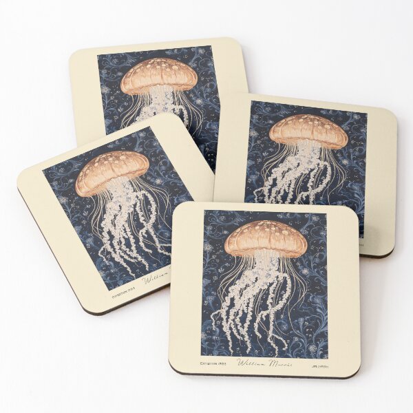Item preview, William Morris Jellyfish Ocean Botanical designed and sold by MidCenturyStore.