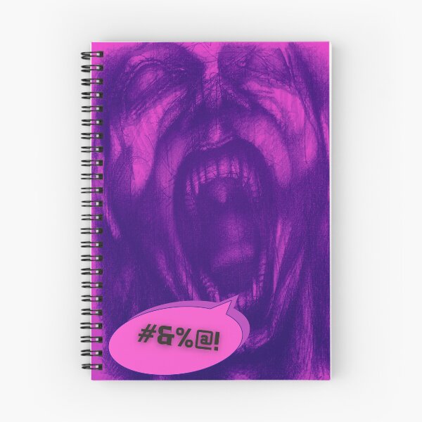 Item preview, Swear – Chaotic Screaming Man Purple Abstract Art designed and sold by Anomaly Effect.