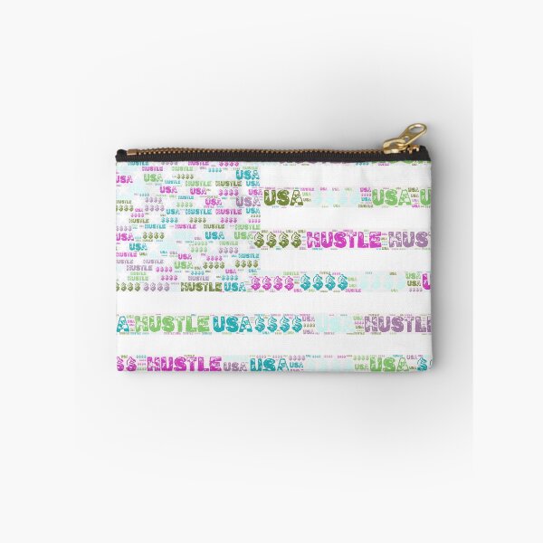 Item preview, Hustle USA with Multi-Color American Flag designed and sold by teebrandz.