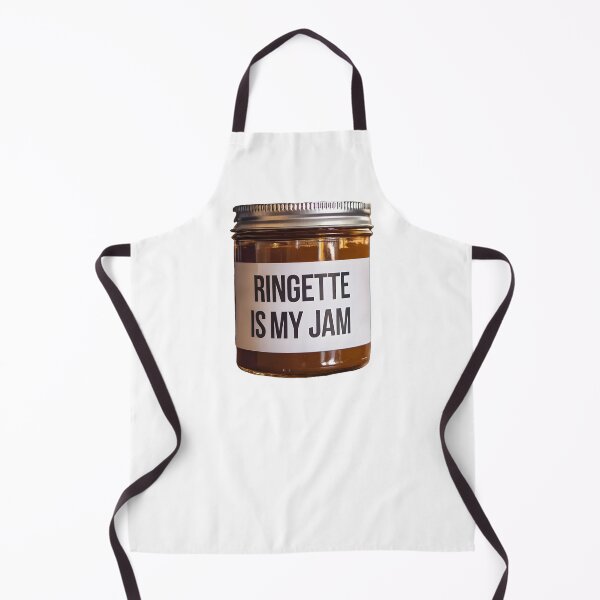 Item preview, Ringette is my Jam - jar with label designed and sold by EmeraldeaArt.