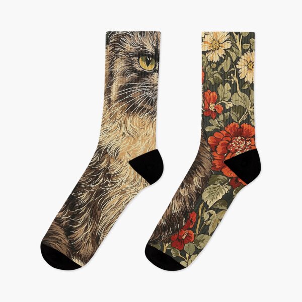 Artikelvorschau, William Morris Grumpy Cat Floral entworfen und verkauft von MidCenturyStore.