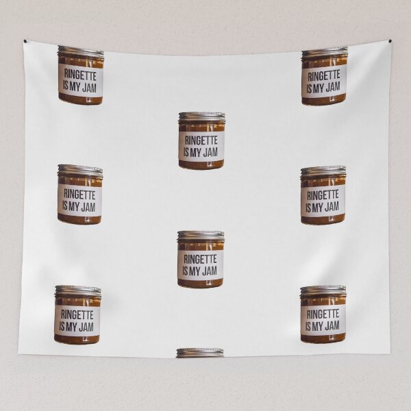 Item preview, Ringette is my Jam - jar with label  designed and sold by EmeraldeaArt.