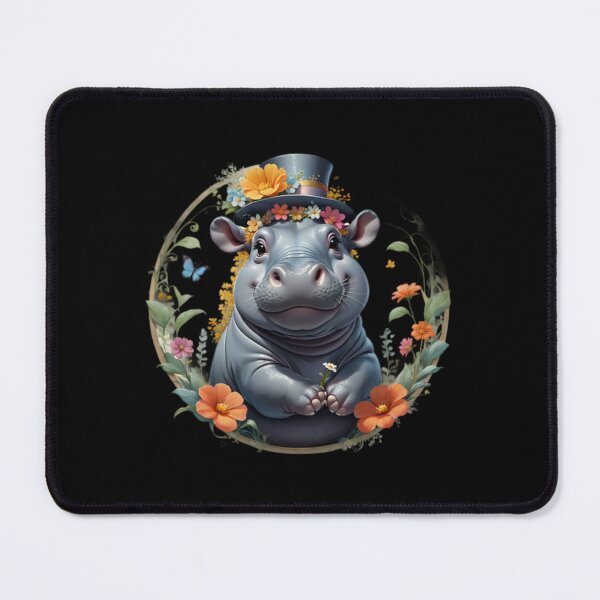 Item preview, Cute Flowers with Hippo Art designed and sold by Planetporridge.