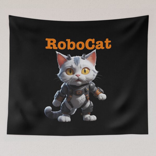 Item preview, RoboCat The Futuristic Cybernetic Feline designed and sold by Life is cat.