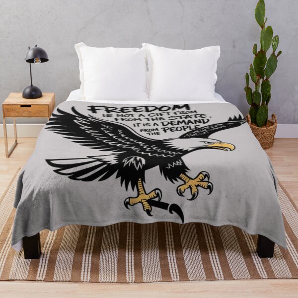 Item preview, Banksy Style Eagle - Freedom is not a gift from the state it is a demand from the people designed and sold by 123ks.
