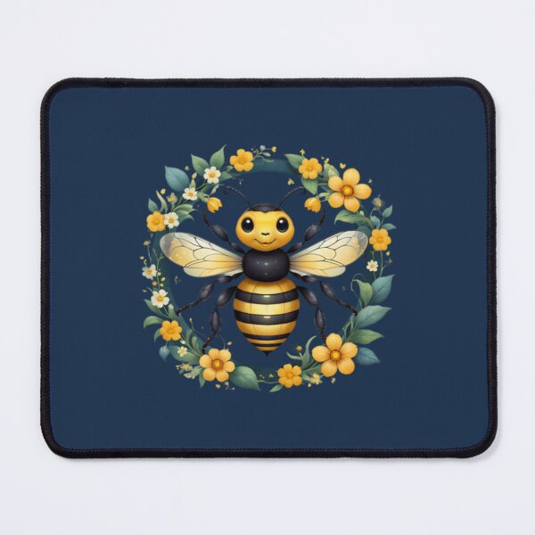 Item preview, Bee Artwork with Flowers designed and sold by Planetporridge.