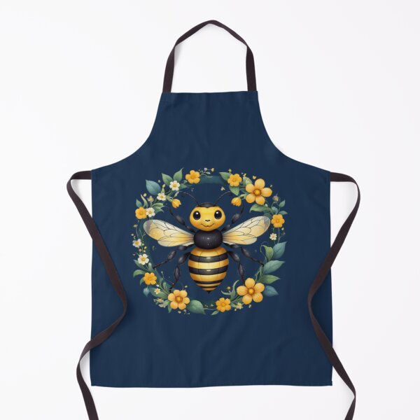 Item preview, Bee Artwork with Flowers designed and sold by Planetporridge.